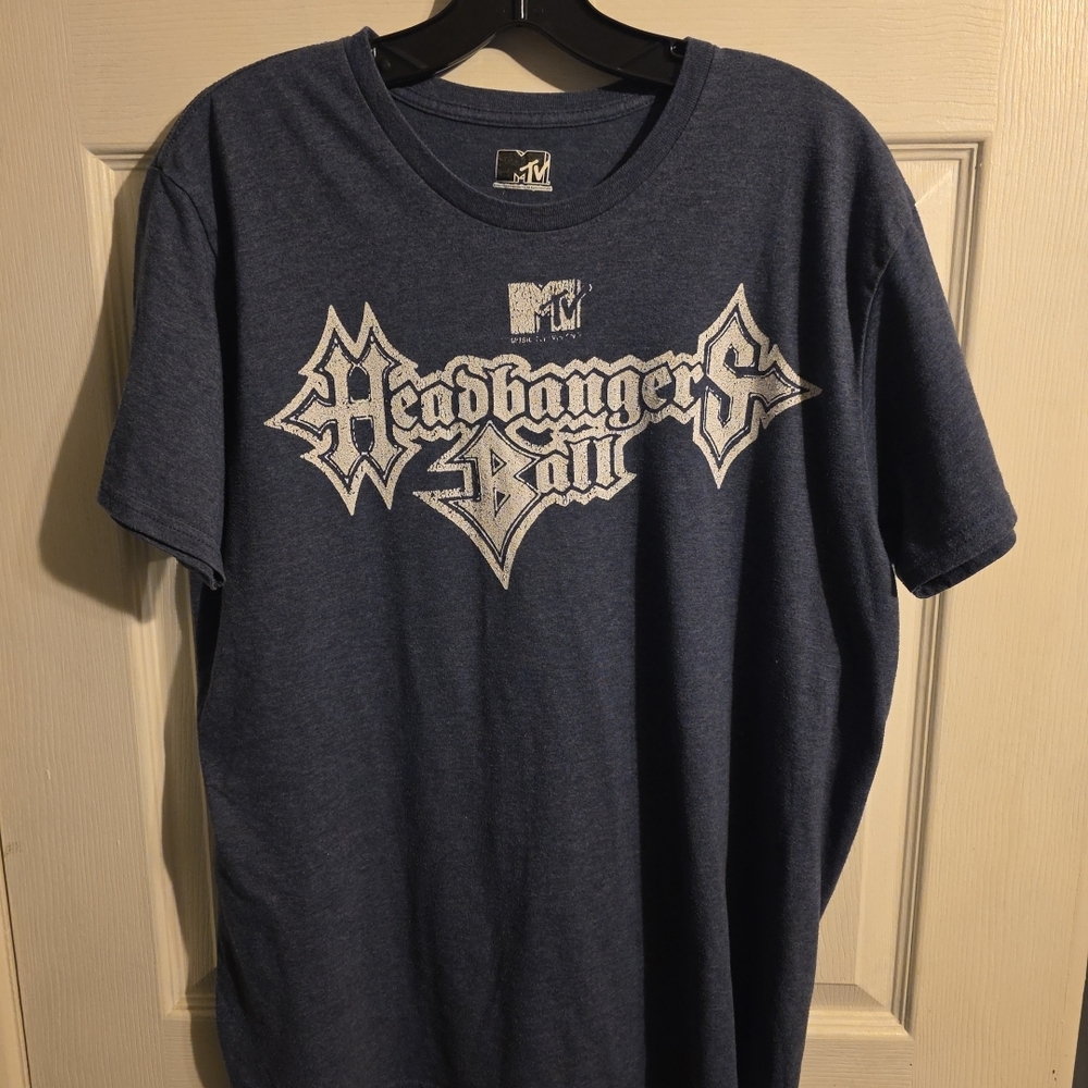 Vintage 90s Y2k HeadBangers Ball MTV Shirt Size Large